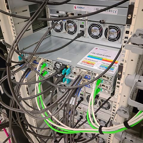 Server racks in the CERN data center